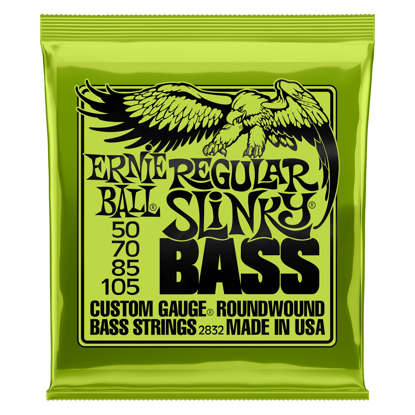 Bass Gtr Str Set 50/105 Reg Slinky Lime