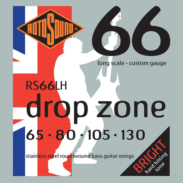 Rotosound Rs66LH Custom Bass 66 Drop Zone 65-130 Stainless