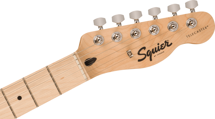 Squier Sonic® Telecaster®, Maple Fingerboard, Black Pickguard, Butterscotch Blonde
