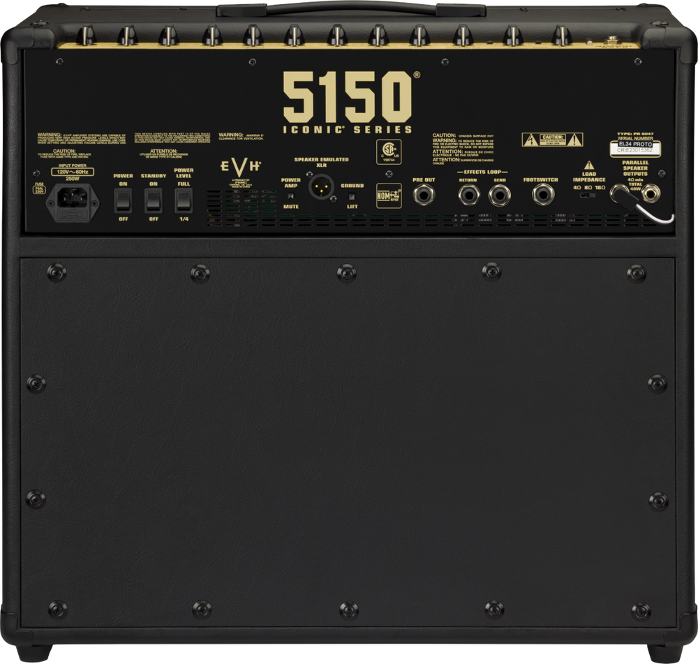 5150 Iconic 40W 112 EL34 Electric Guitar Amp Bk