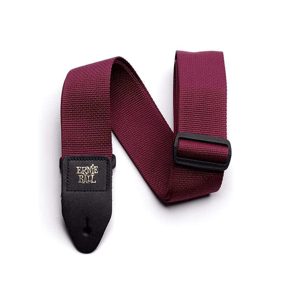 Gtr Strap Polypro Burgundy