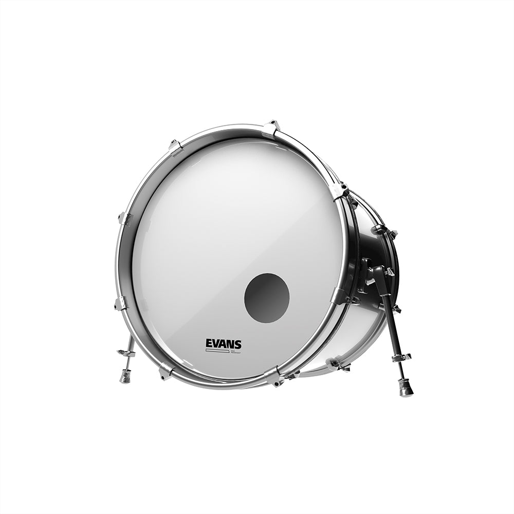 24 Inch Bass Drum Head Resonant Smooth White