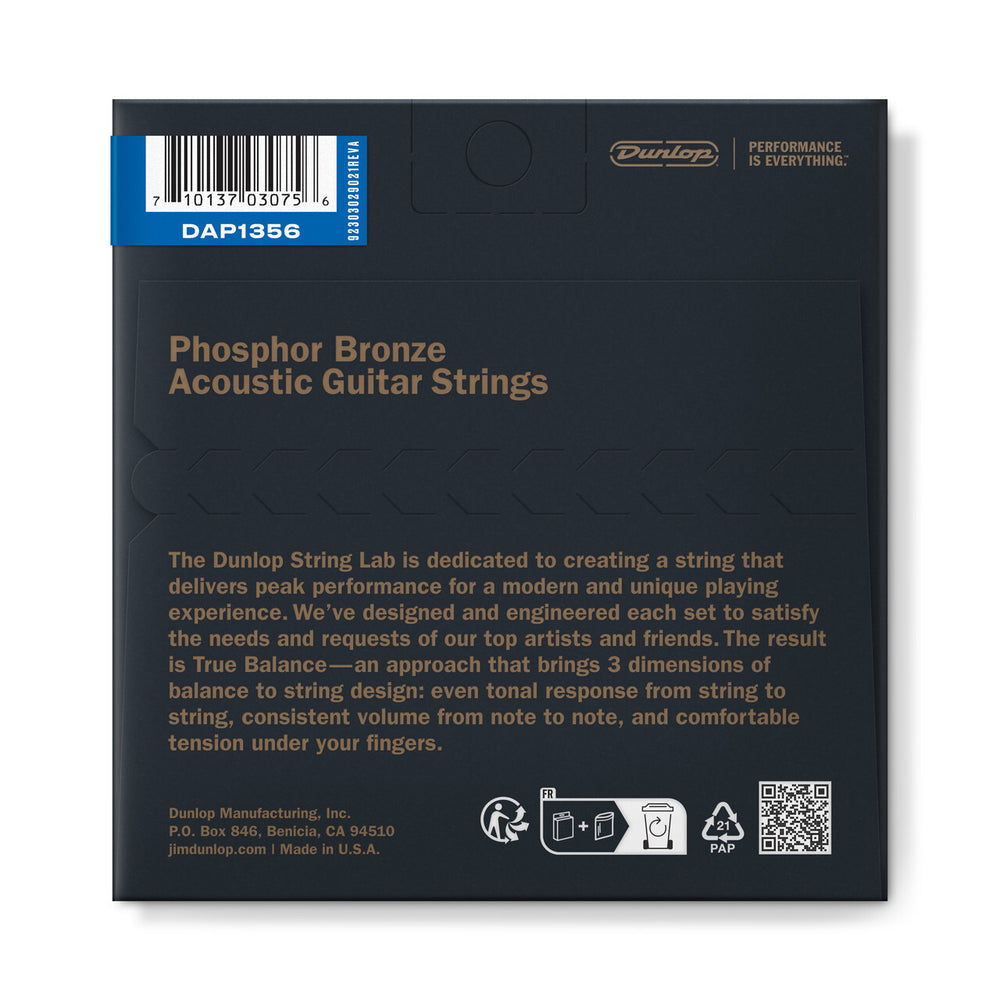Dunlop 13-56 Phos Bronze Acoustic Guitar Strings