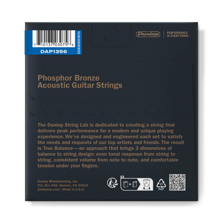 Dunlop 13-56 Phos Bronze Acoustic Guitar Strings