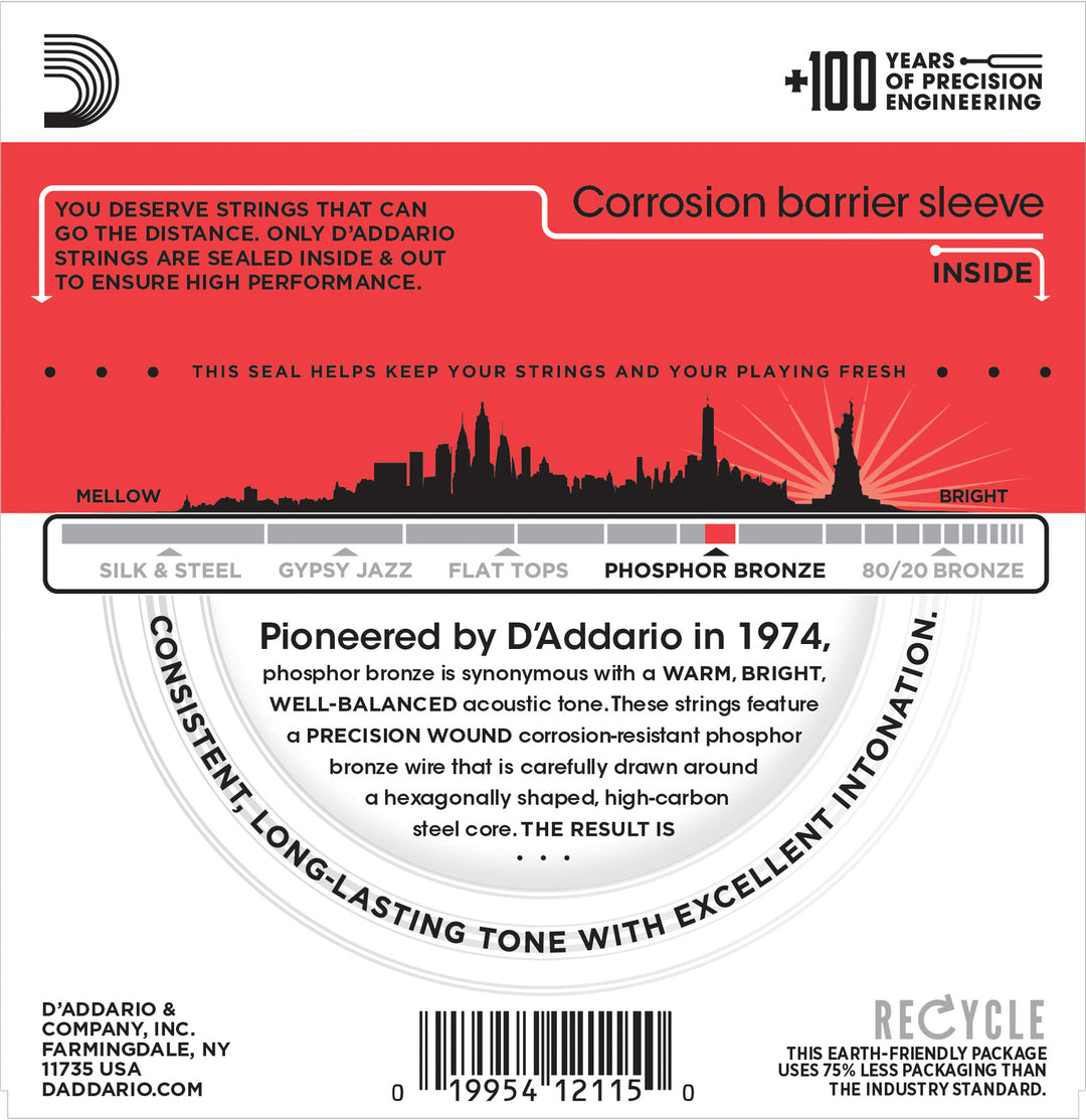 Acoustic Gtr Str Set 3D 13/56 Ph/Br Lgt