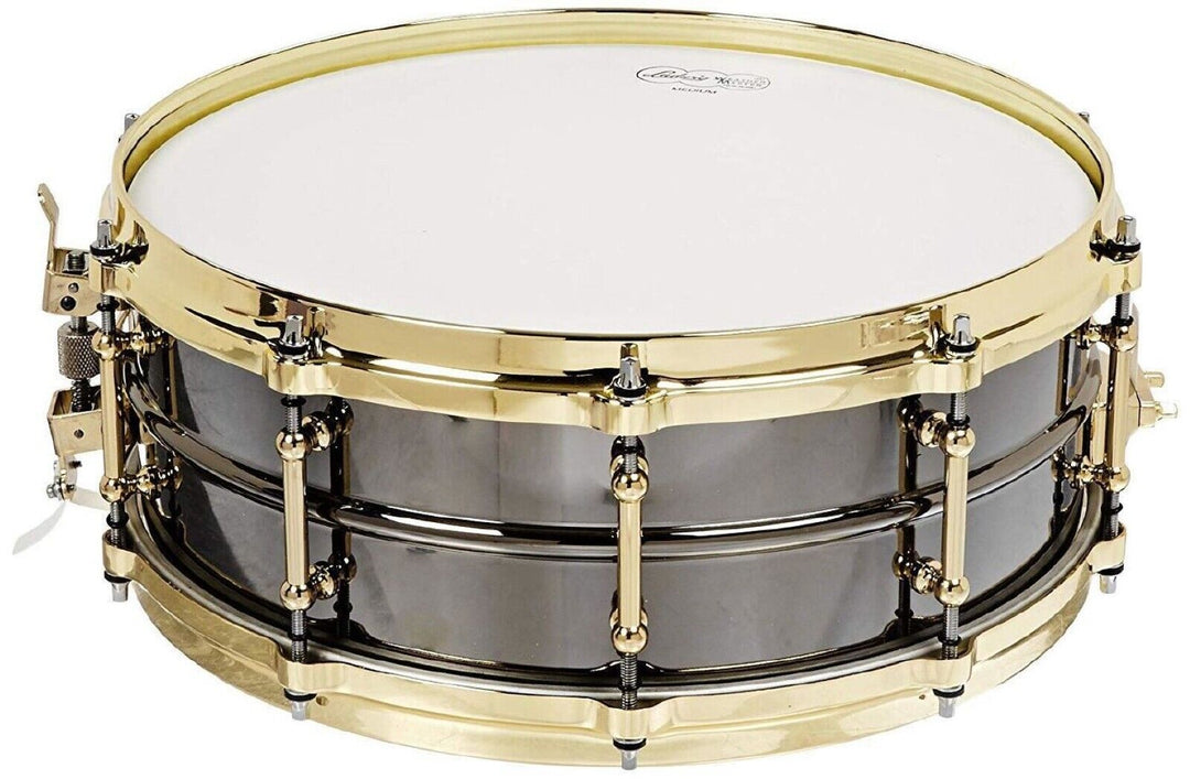 Ludwig Black Beauty 14 x 5 w/ Brass Trim