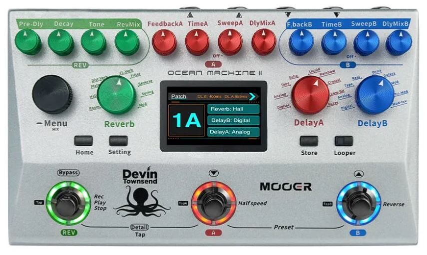 MOOER OCEAN MACHINE II REVERB & DELAY