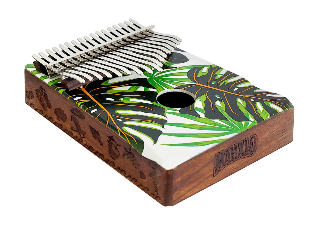 Mahalo 17 Note Kalimba - Monstera Finish