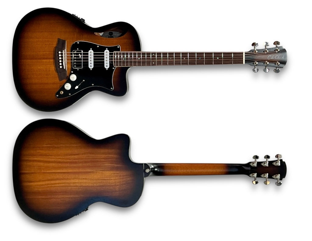 Cole Clark Studio True Hybrid - HSS All Mahogany - Sunburst