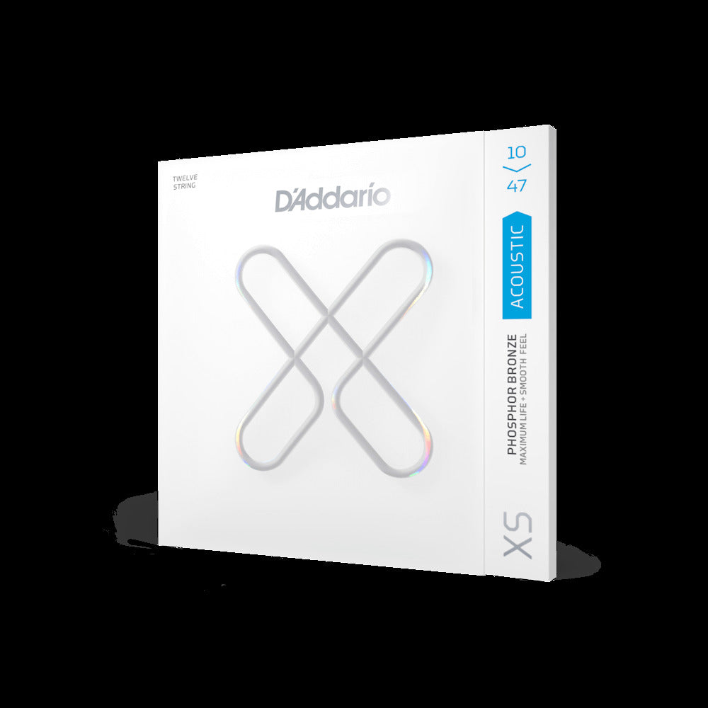 D'Addario XS 10-46 Regular Light Coated 12 String Guitar Strings