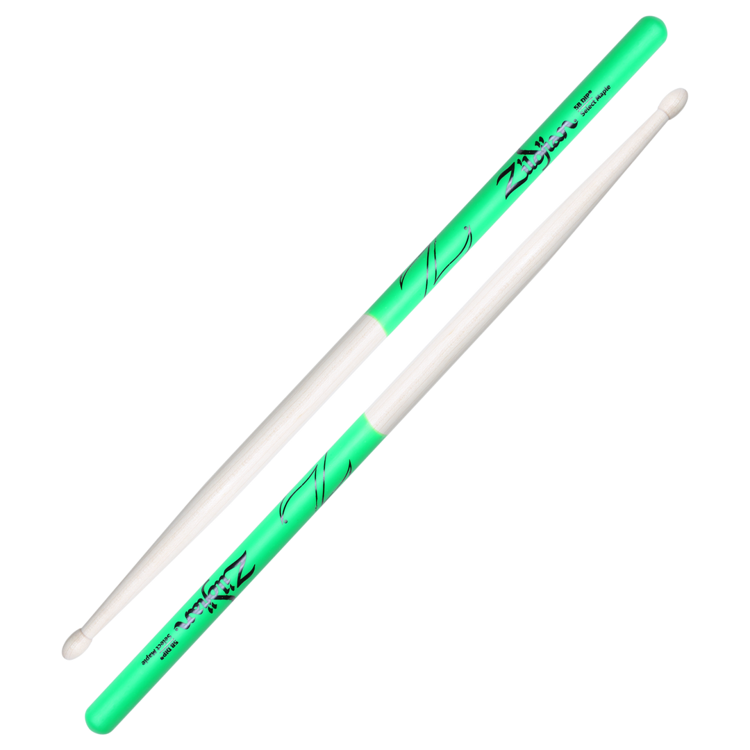 5B Maple Green DIP Drumsticks