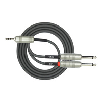 Dcm 3Mtr 3.5Mm Trs - 2 X 6.5Mm Mono Signal Cable