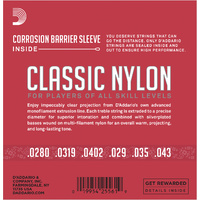 Classical Gtr Str Set Nylon Normal - 3 PACK