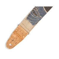 LEVY'S Vegan Hemp Island Design Guitar Strap 2" Wide