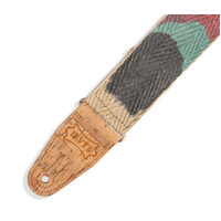 LEVY'S Vegan Hemp Sunset Design Guitar Strap 2" Wide