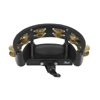 Pearl Tambourine with X Model Mount Holder - Brass Jingles