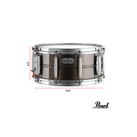 Pearl Sensitone Heritage Alloy Black Brass Snare Drum