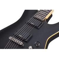 Schecter Demon-6 Electric Guitar in Aged Black Satin