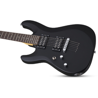 Schecter C-6 Deluxe Electric Guitar in Black - Left Hand