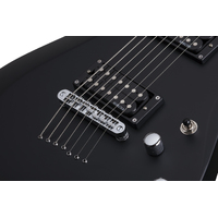 Schecter C-6 Deluxe Electric Guitar in Black Seven String