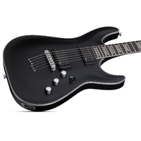 Schecter C-1 Platinum Electric Guitar in Satin Black