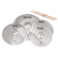 Total Percussion Sound Reduction Cymbal Set - 13HH/14CR/18RD