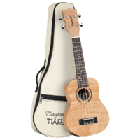 Tanglewood TWT5B Tiare Soprano Ukulele All Flame Mahogany with Bag