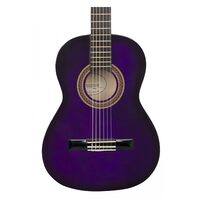 Valencia 100 Series 3/4 Classical Guitar in Purple Burst