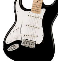 Squier Sonic Stratocaster Left Hand in Black with Maple Neck