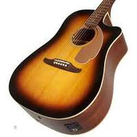 Fender Redondo Player Acoustic Guitar, Sunburst