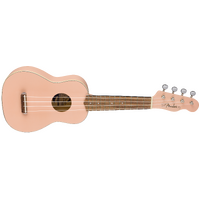 Venice Soprano Uke, Walnut Fingerboard, Shell Pink