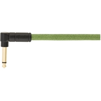 Festival Instrument Cable, Straight/Angle, 18.6', Pure Hemp, Green
