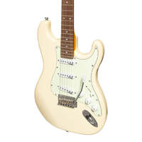 J&D Luthiers Strat Style Electric Guitar in Vintage White