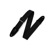 LEVY'S Black Cotton  Guitar Strap 2" Wide