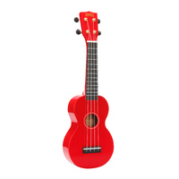 Mahalo Rainbow Series Soprano Ukulele Red