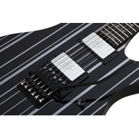 Schecter Synyster Custom Gloss Black with Silver Pin Stripes
