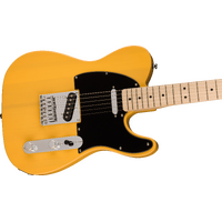Squier Sonic® Telecaster®, Maple Fingerboard, Black Pickguard, Butterscotch Blonde