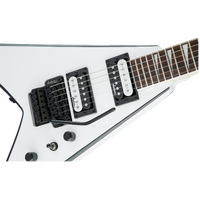 Jackson JS32 King V White with Black Bevels