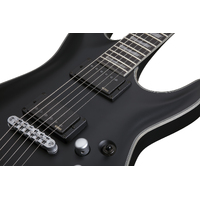 Schecter C-1 Platinum Electric Guitar in Satin Black