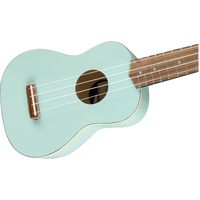 Venice Soprano Uke, Walnut Fingerboard, Daphne Blue