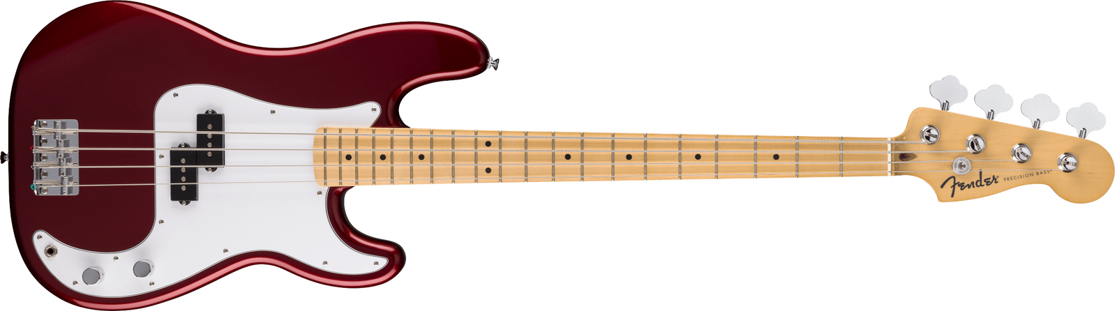 Standard Precision Bass®, Maple Fingerboard, White Pickguard, Candy Cola