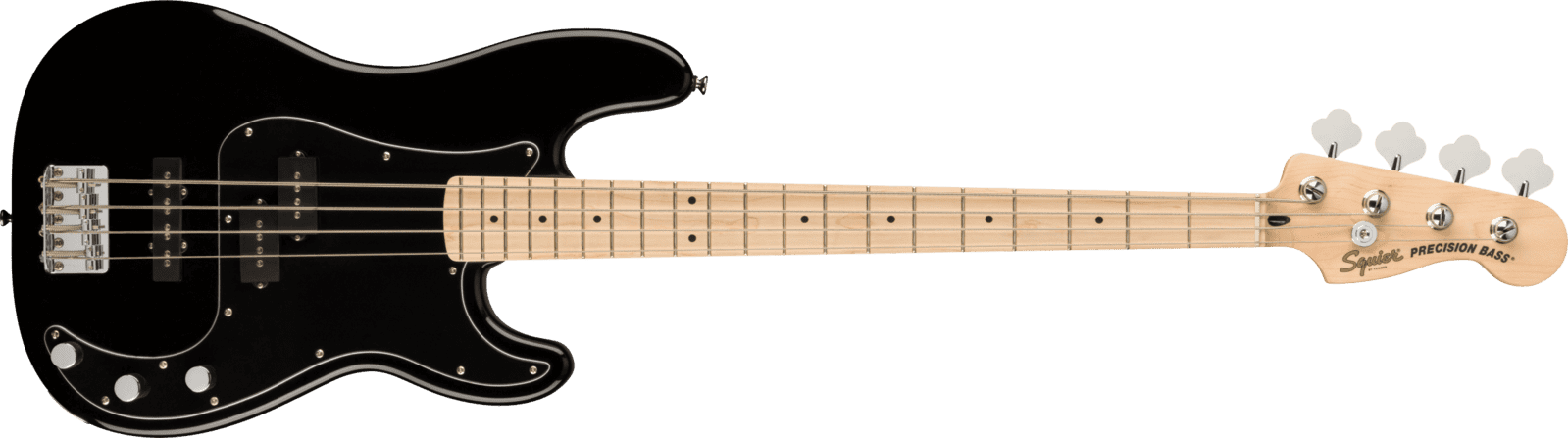 Squier Affinity Precision Bass Pj Black  W/Black Guard