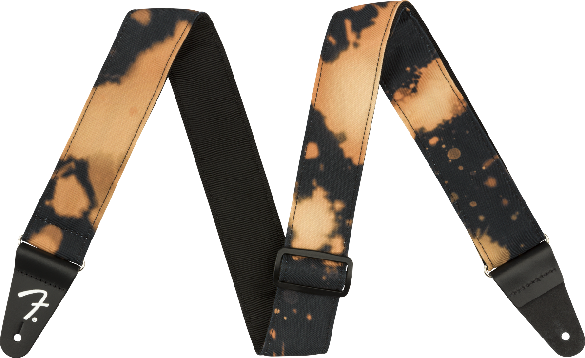 Tie Dye Acid Wash Strap, Black, 2"