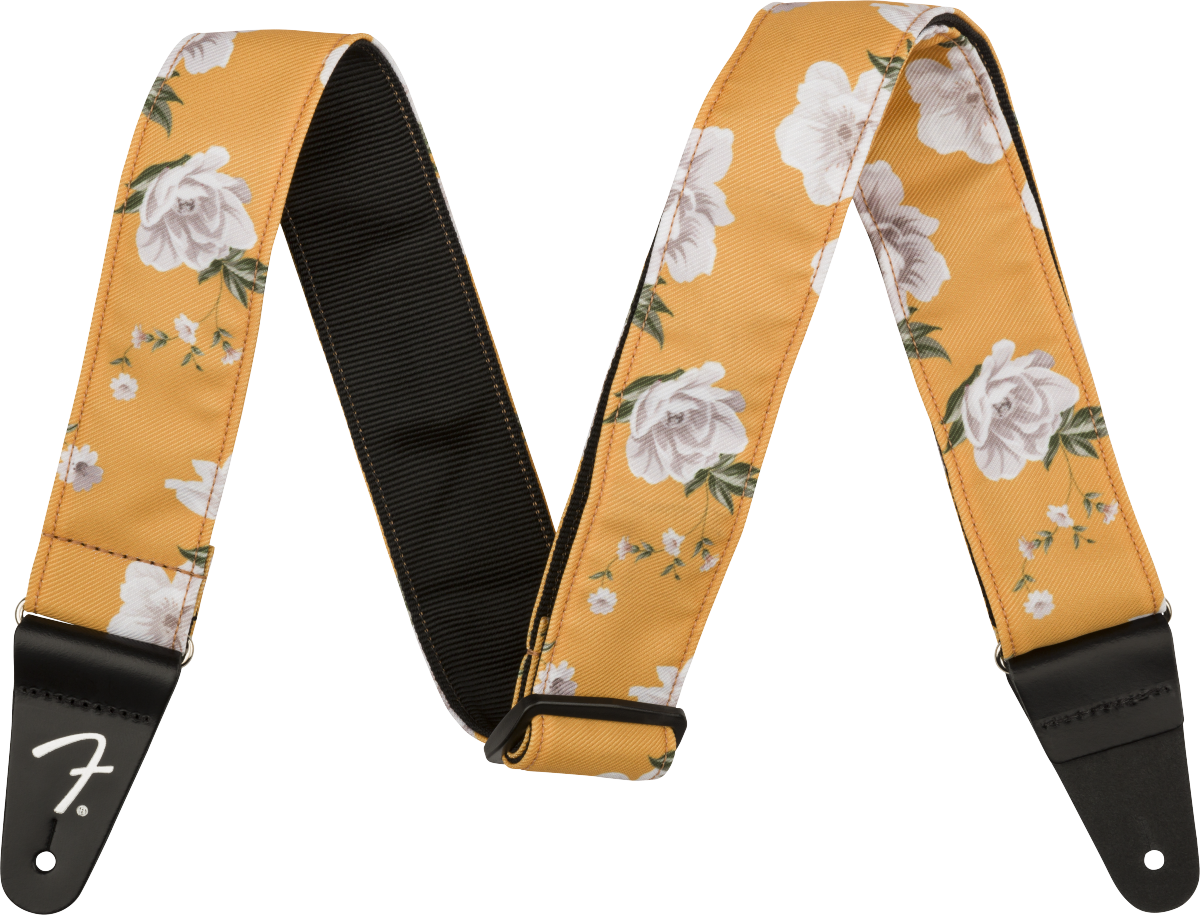 Floral Strap, Marigold, 2"