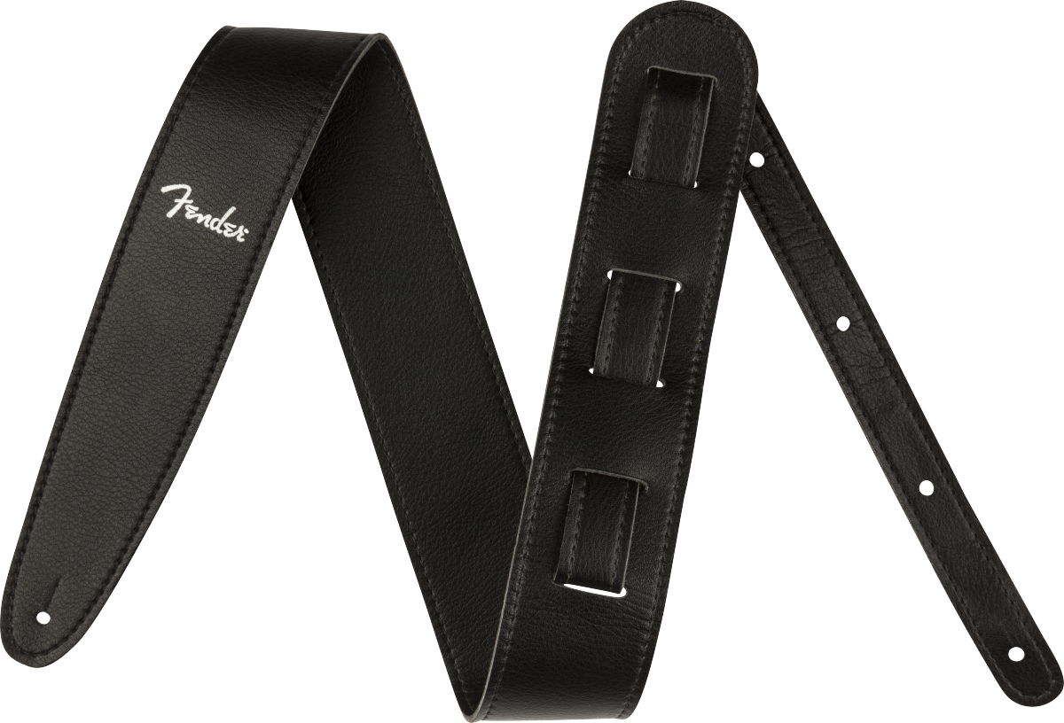 Vegan Leather Strap, Black, 2.5", Microfiber