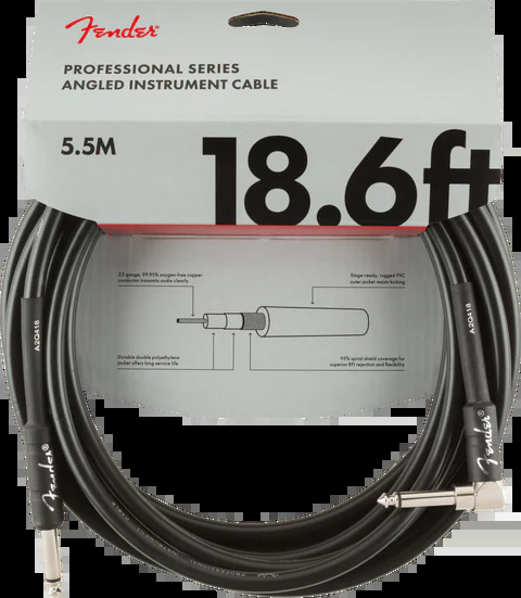 Fender Pro 18.6FT Straight to R/Angle Instrument Cable