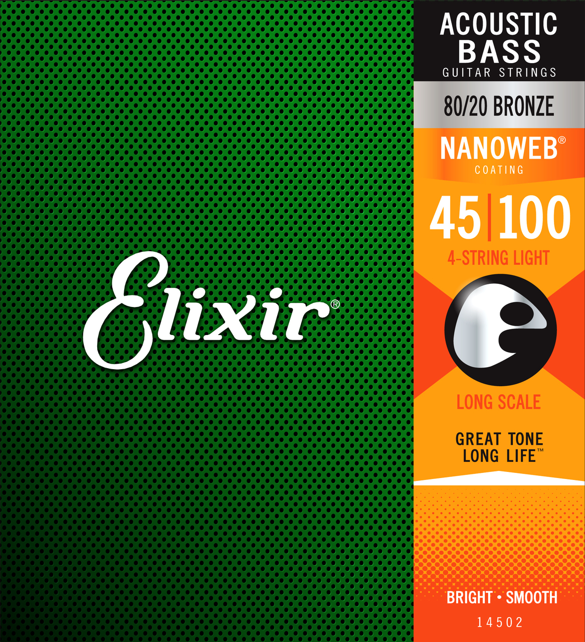 Elixir 14077 Nanoweb Bass Strings 45-105 Medium