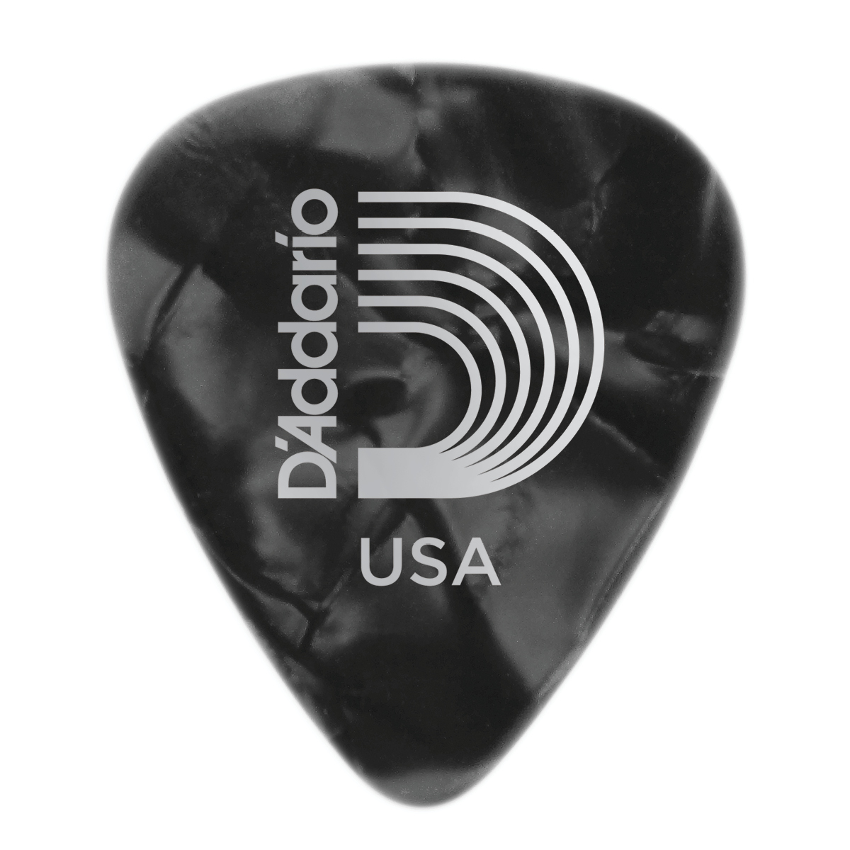 D'Addario Black Pearl Celluloid Guitar Pick, Heavy