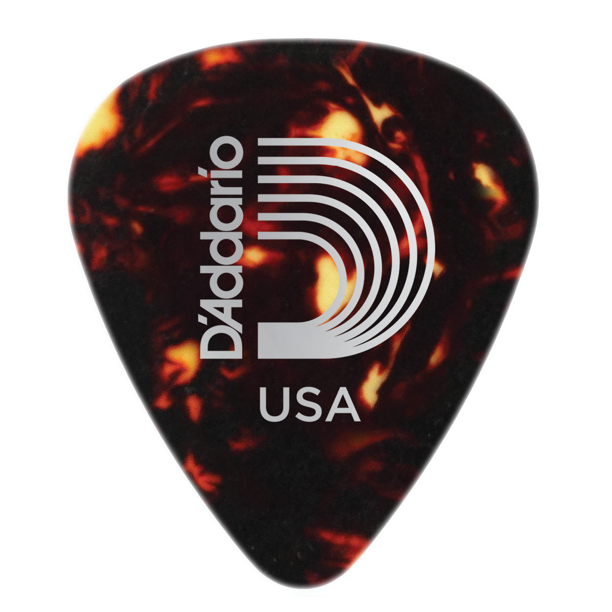 D'Addario Shell-Color Celluloid Guitar Pick, Light