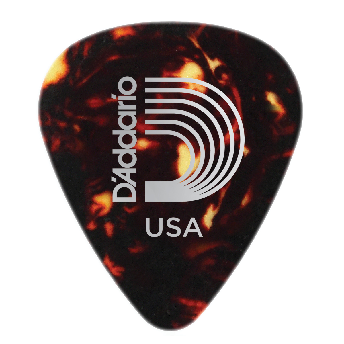 D'Addario Shell-Color Celluloid Guitar Pick, Medium